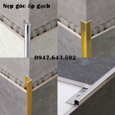 Nẹp góc ốp gạch đá, phân loại nẹp góc gạch trong xây dựng